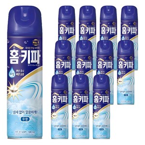 홈키파 에어졸 무향 모기 파리 살충제, 500ml, 12개