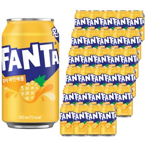 환타 파인애플 탄산음료, 350ml, 48개