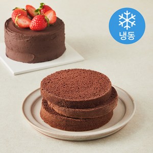 장가네제과 수제 초코 케이크시트 미니 (냉동), 120g, 1개