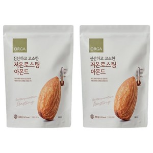 올가홀푸드 저온로스팅 아몬드, 300g, 2개