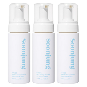 에뛰드 New 순정 약산성 6.5 휩 클렌저 레귤러, 150ml, 3개