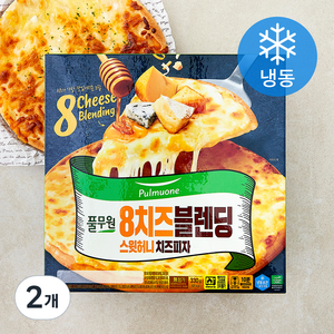풀무원 8치즈블렌딩 스윗허니 치즈피자 (냉동), 330g, 1개입, 2개