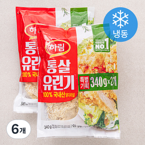 하림 통살 유린기 (냉동), 340g, 6개