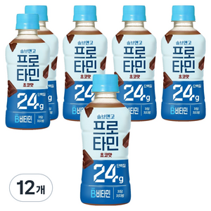솔브앤고 프로타민 초코맛 24g 단백질, 250ml, 12개
