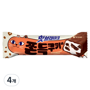 오리온 핫브레이크 쫀득쿠키바, 38g, 4개