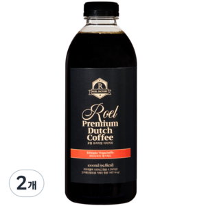 로엘 콜드브루 원액 에티오피아 예가체프 더치커피, 1000ml, 1개, 2개