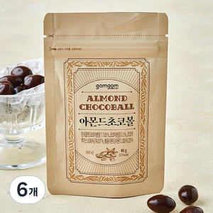 곰곰 아몬드 초코볼, 46g, 6개