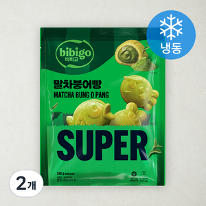 비비고 슈퍼 말차 붕어빵 (냉동), 240g, 1개입, 2개