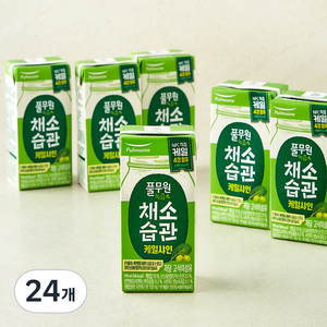 풀무원녹즙 채소습관 케일샤인, 190ml, 24개