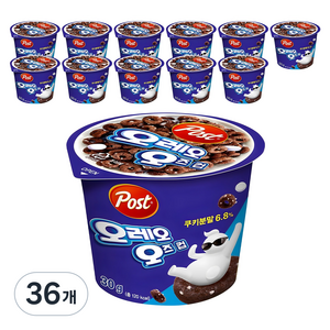 오레오오즈 컵 시리얼, 30g, 36개