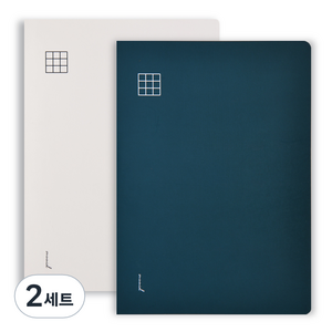 뮤니드 It handy Grid 사철누드 노트 2종 세트, Navy, Ivory, 2세트