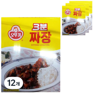 오뚜기3분 짜장, 200g, 12개