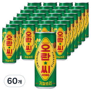 오란씨 파인애플, 250ml, 60개