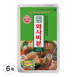 오뚜기 와사비분, 300g, 6개