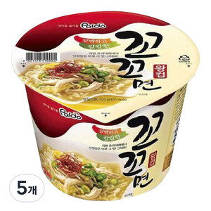 꼬꼬면 큰 컵 105g, 5개