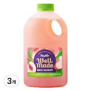 테일러 웰메이드 복숭아 농축액, 1.8kg, 3개