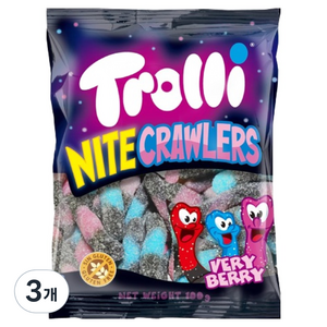 트롤리 베리향 구미 츄잉젤리, 100g, 3개