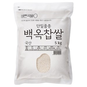 두보식품 바른곡물 단일품종 백옥찹쌀, 5kg, 1개