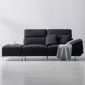 도모디자인 안토니아 패브릭 3인용 좌형 소파+쿠션 2p+스툴 세트 방문설치