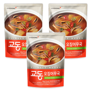 교동식품 오징어무국, 500g, 3개