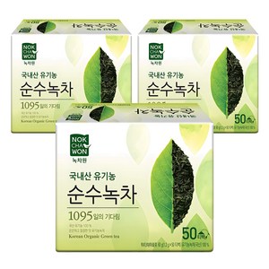 녹차원 유기농 순수녹차, 1.2g, 50개입, 3개