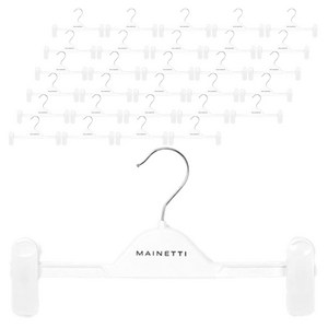 메이네티 플라스틱 하의 옷걸이 URC28, 화이트, 30개
