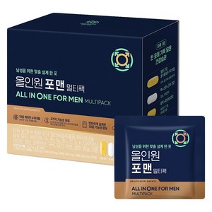 대상웰라이프 정품 올인원 포 맨 멀티팩 멀티비타민 28회분, 112.14g, 1세트