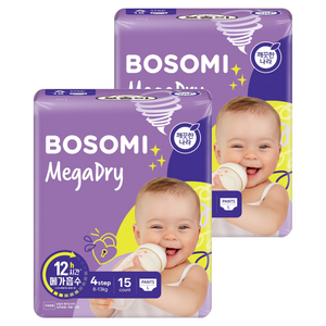 보솜이 메가드라이 팬티형 기저귀 공용, 4단계, 30매