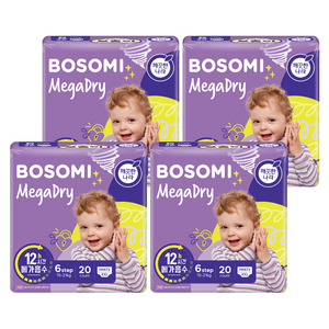 보솜이 메가드라이 팬티형 기저귀 공용, 6단계, 80매