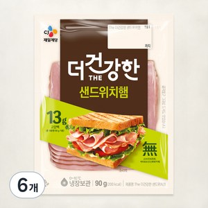 더건강한 샌드위치햄, 90g, 6개