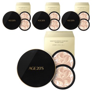 에이지투웨니스 시그니처 에센스 커버 팩트 인텐스 케이스 + 리필 14g 2p 세트, 13호, 4개