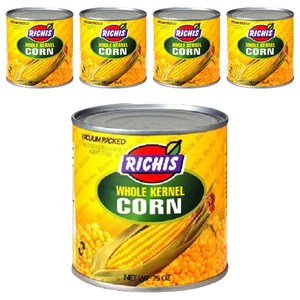리치스 홀 커넬 스위트 콘 통조림, 2.125kg, 5개