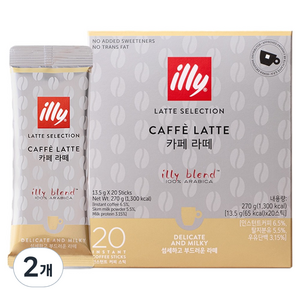 일리 카페라떼 스틱, 20개입, 13.5g, 2개