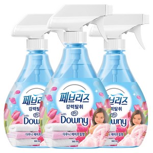 페브리즈 섬유탈취제 다우니 에이프릴향 본품, 360ml, 3개