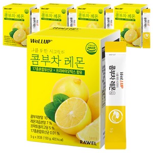 로엘 웰업 나를 위한 시크릿티 콤부차 레몬맛 분말스틱