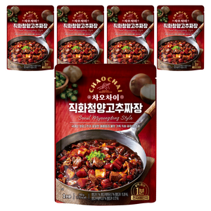 차오차이 직화 청양고추 짜장, 180g, 5개