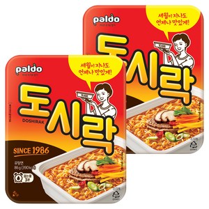 팔도도시락 컵라면 86g, 2개