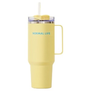 노멀라이프 템퍼락 대용량 스텐 텀블러, 옐로우, 1.2L, 1개
