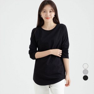 캐럿 여성용 긴팔 레이어링 티셔츠