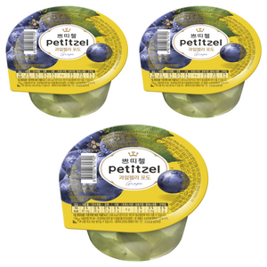 쁘띠첼 포도 과일젤리, 210g, 3개