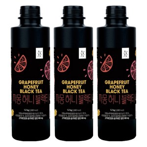 스위트컵 찻잎담다 자몽 허니 블랙티, 1.2kg, 3개