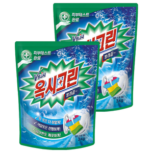 옥시크린 분말형 표백제 3kg, 3kg, 2개