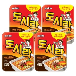 팔도도시락 컵라면 86g, 4개