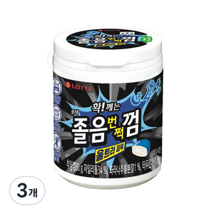 롯데웰푸드 확 깨는 졸음번쩍껌 울트라 파워, 80g, 3개