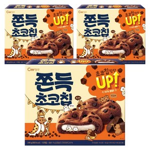 청우식품 쫀득초코칩, 240g, 3개