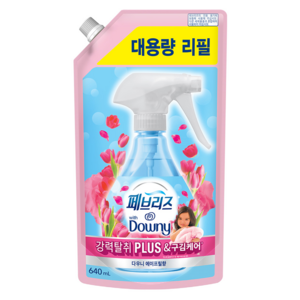 페브리즈 강력탈취 PLUS&구김케어 리필, 640ml, 1개