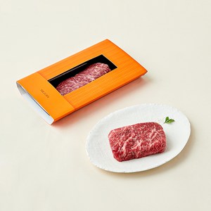 설로인 한우 1++(8)등급 채끝등심 구이용 (냉장), 200g, 1개