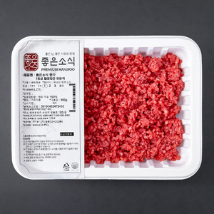 좋은소식 한우 1등급 칼로다진 이유식용 (냉장), 300g, 1개