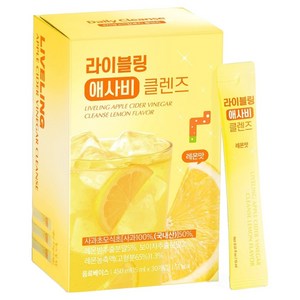 라이블링 애사비 클렌즈 레몬맛 30개입, 450ml, 1개