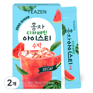 티젠 홍차 디카페인 아이스티 수박, 5g, 10개입, 2개